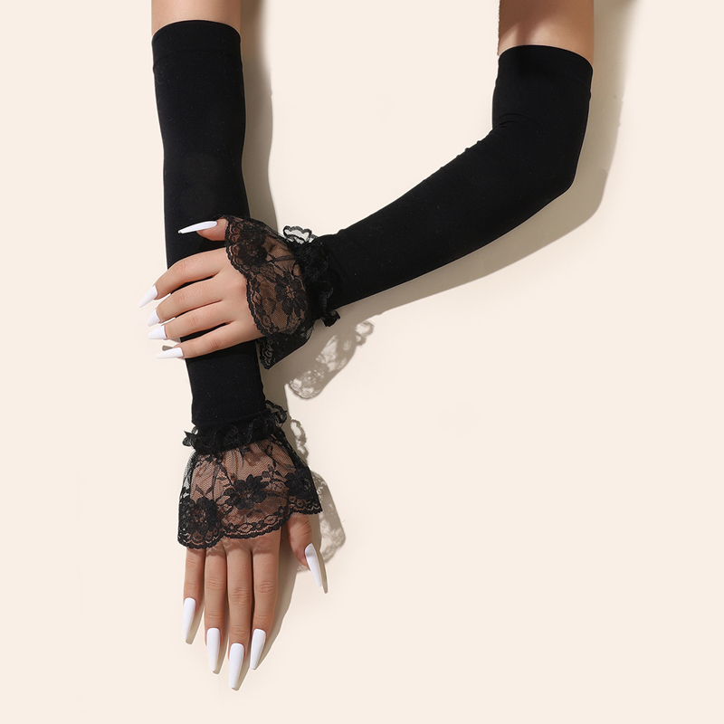 Manches longues en dentelle po - Women'S Fashion Gloves avis et prix