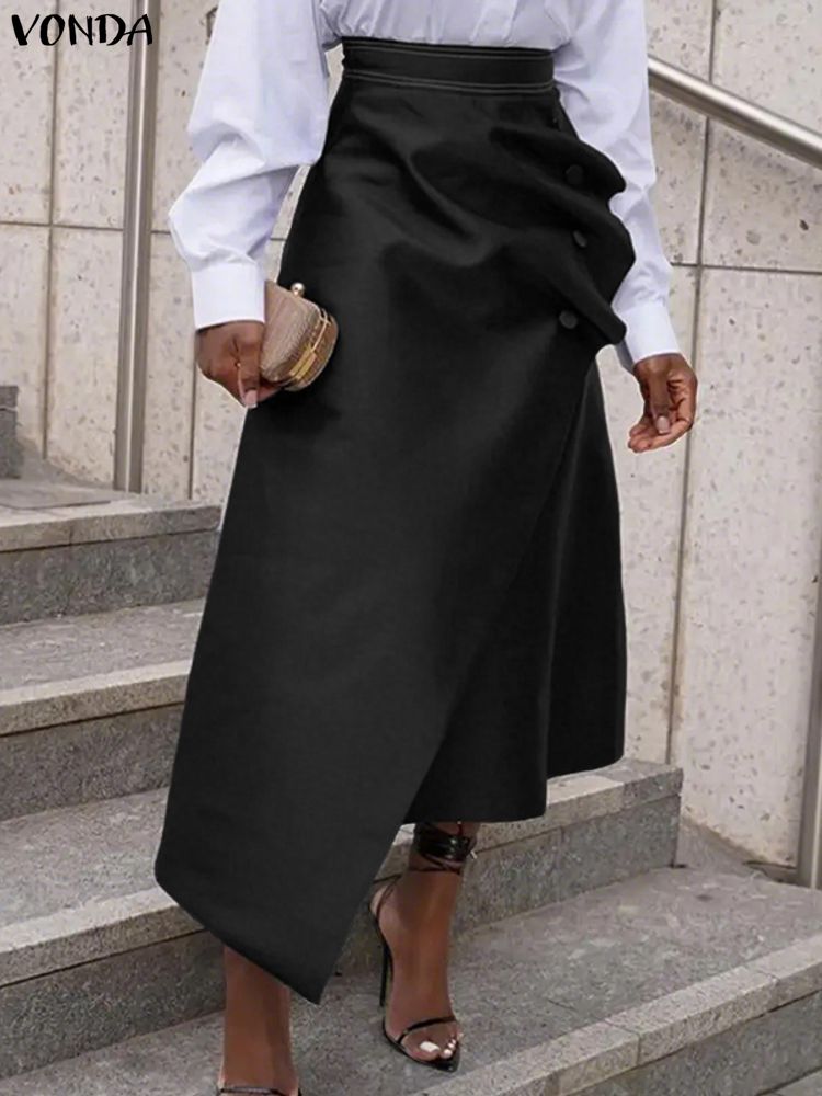 Grande taille Satin Jupes VOND - A-Line Skirt Midi avis et prix