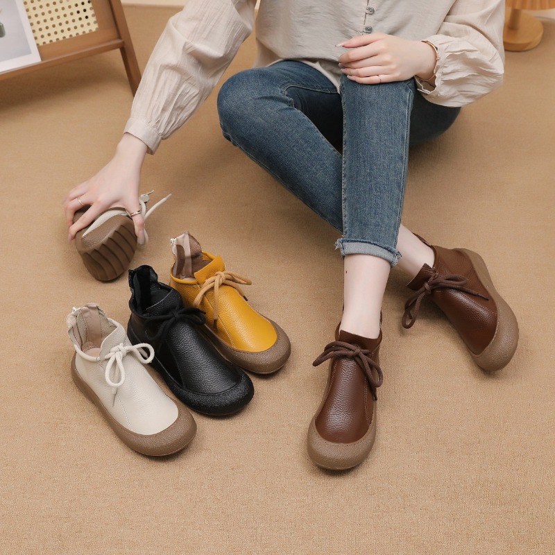 Chaussures en cuir véritable p - Women'S Fashion Winter 2026 avis et prix