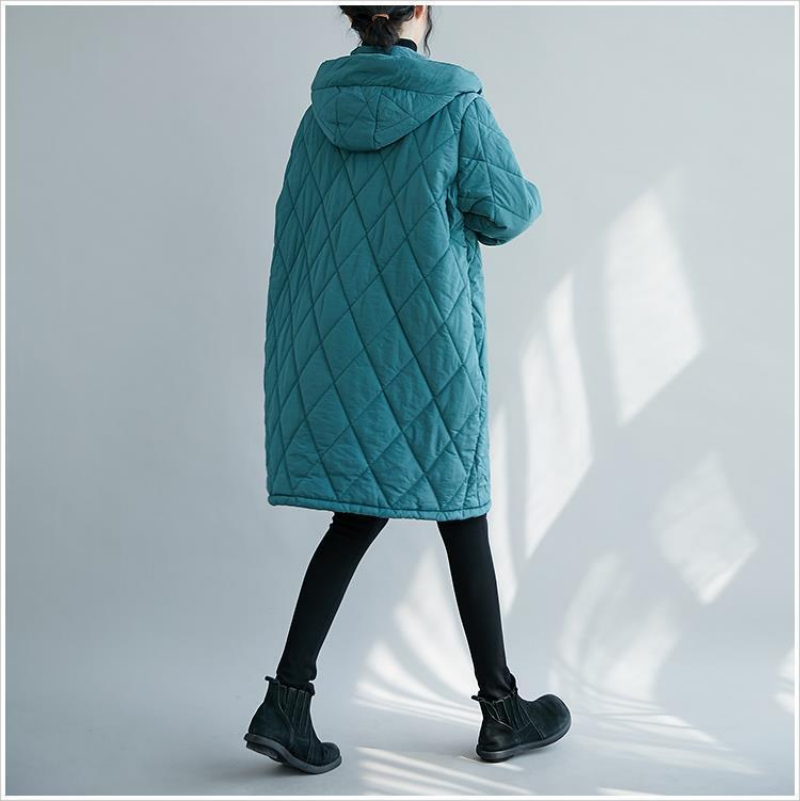 Manteau matelassé long pour fe - Women'S Fashion Quilted Jacket avis et prix