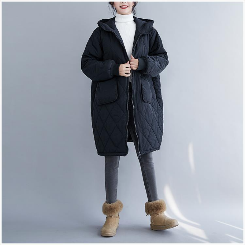 Manteau matelassé long pour fe - Women'S Fashion Quilted Jacket avis et prix