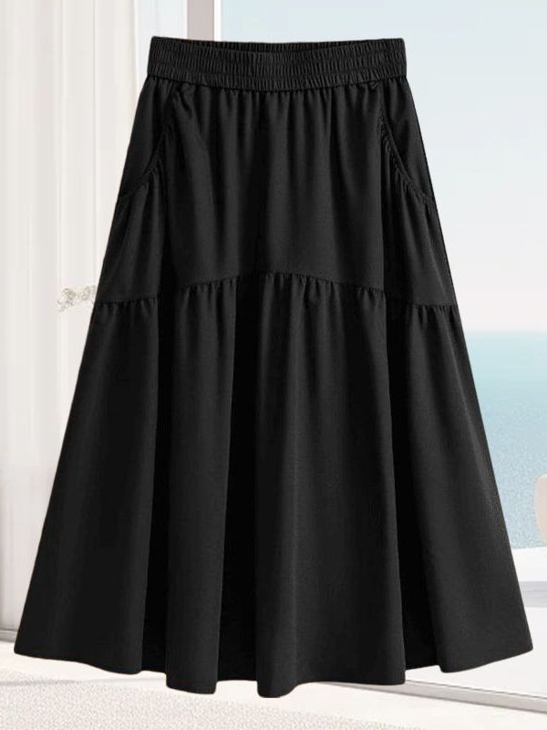 Jupe midi évasée confortable t - A-Line Skirt Midi avis et prix