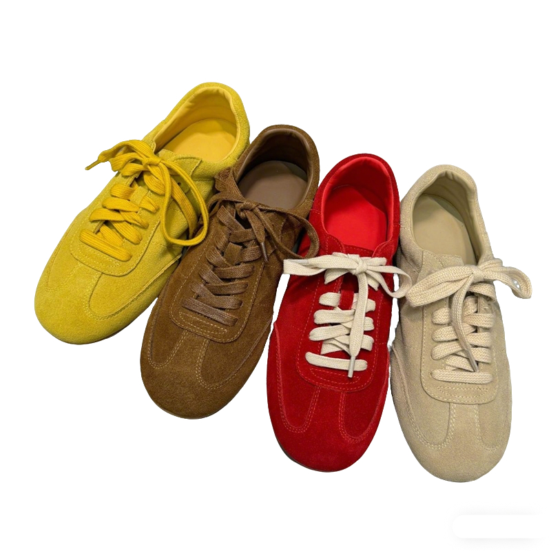 NORAZORA – baskets en cuir sué - Women'S Yellow Fashion Sneakers avis et prix