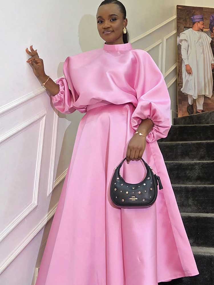 Ensemble deux pièces pour femm - Puff Sleeve Blouse avis et prix