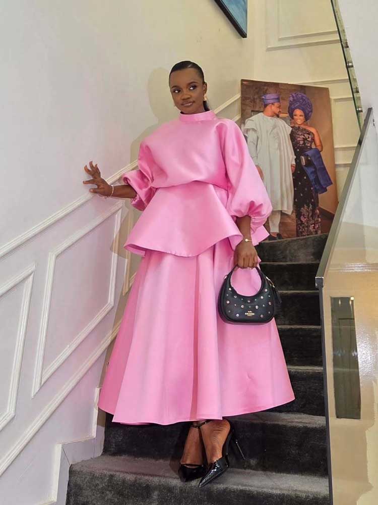 Ensemble deux pièces pour femm - Puff Sleeve Blouse avis et prix