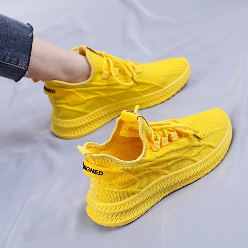 Nouvelles Baskets Femme Tendan - Women'S Yellow Fashion Sneakers avis et prix